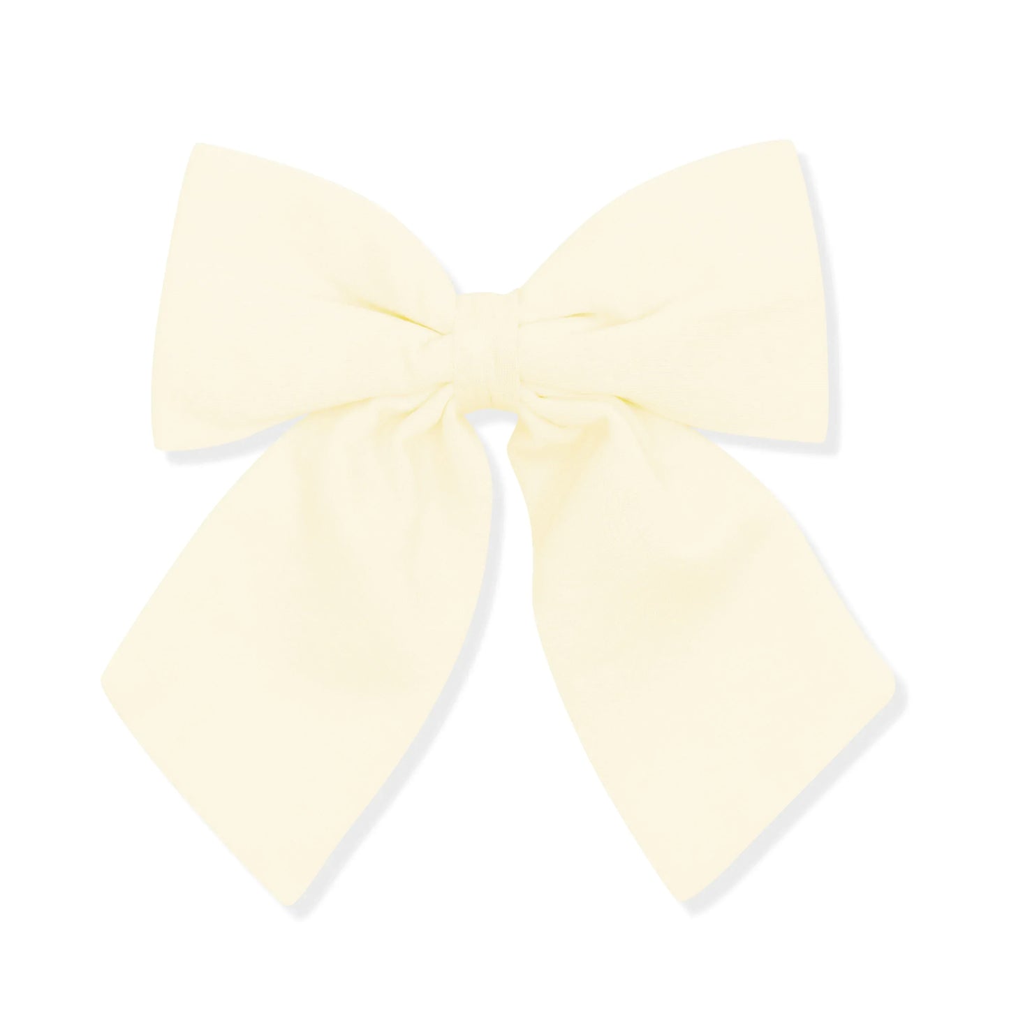 Large Alligator Clip Bow in Chamomile