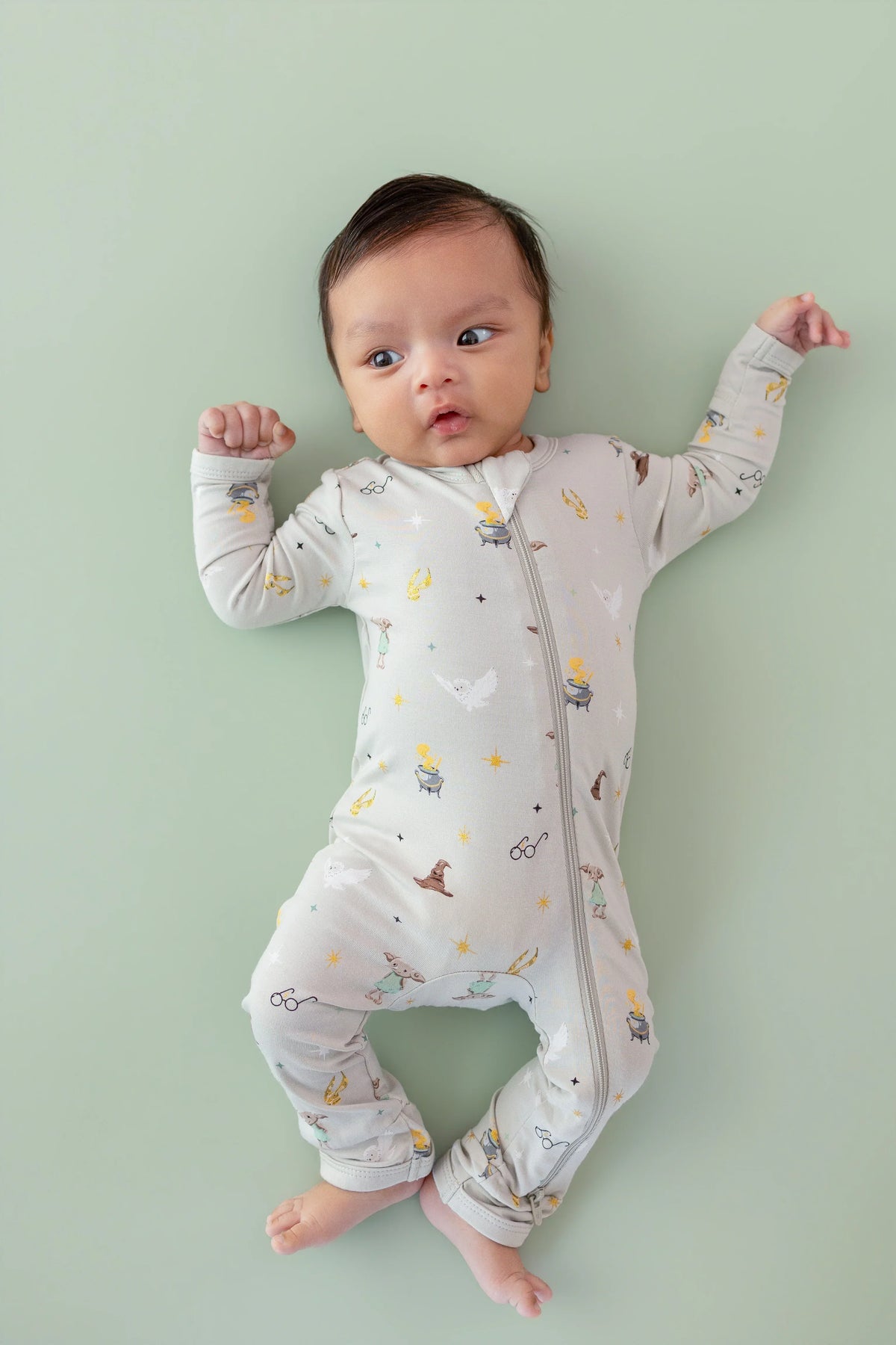 Zippered Romper in Starry Icon