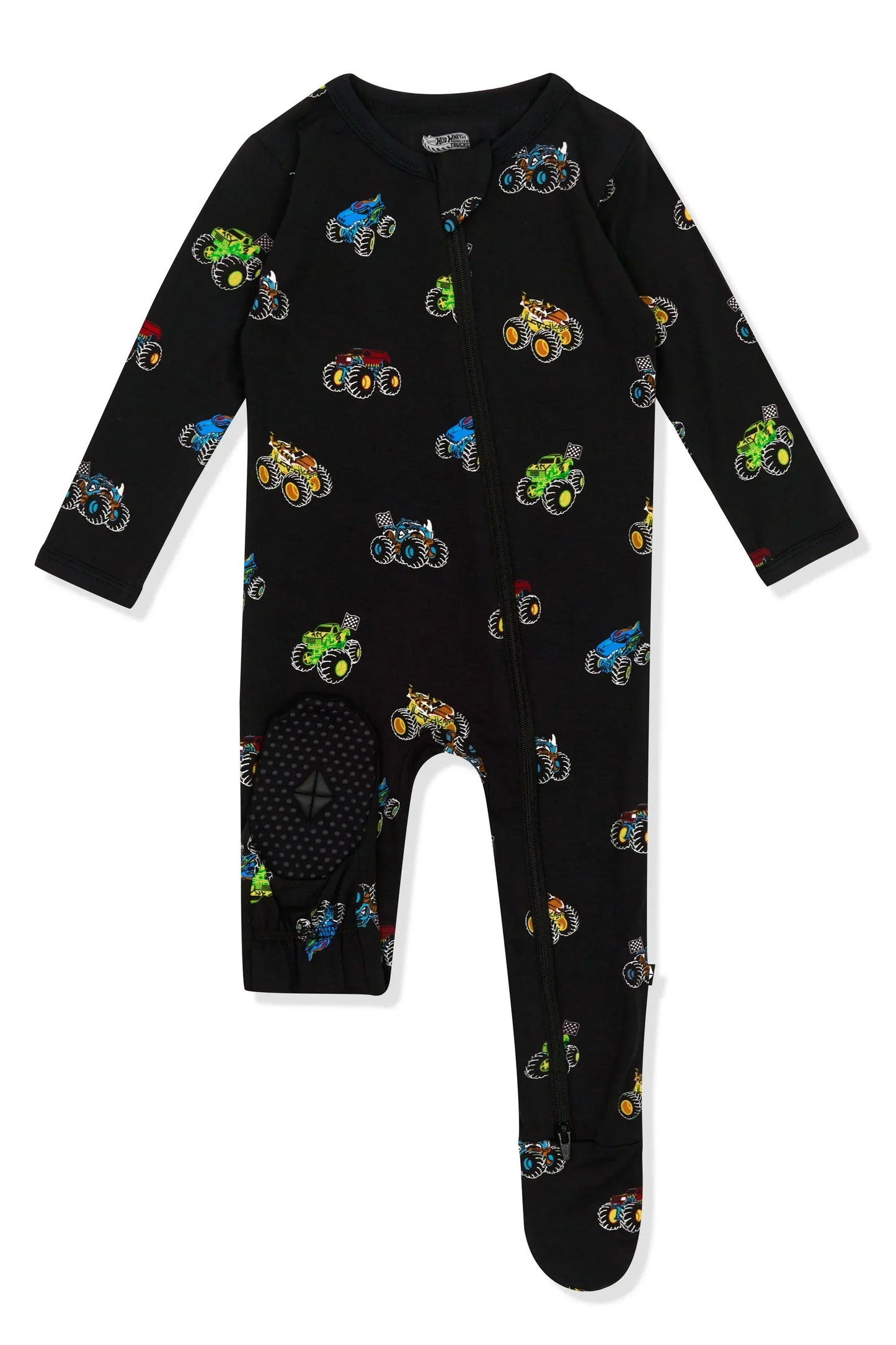 Zippered Footie in Monster Truck
