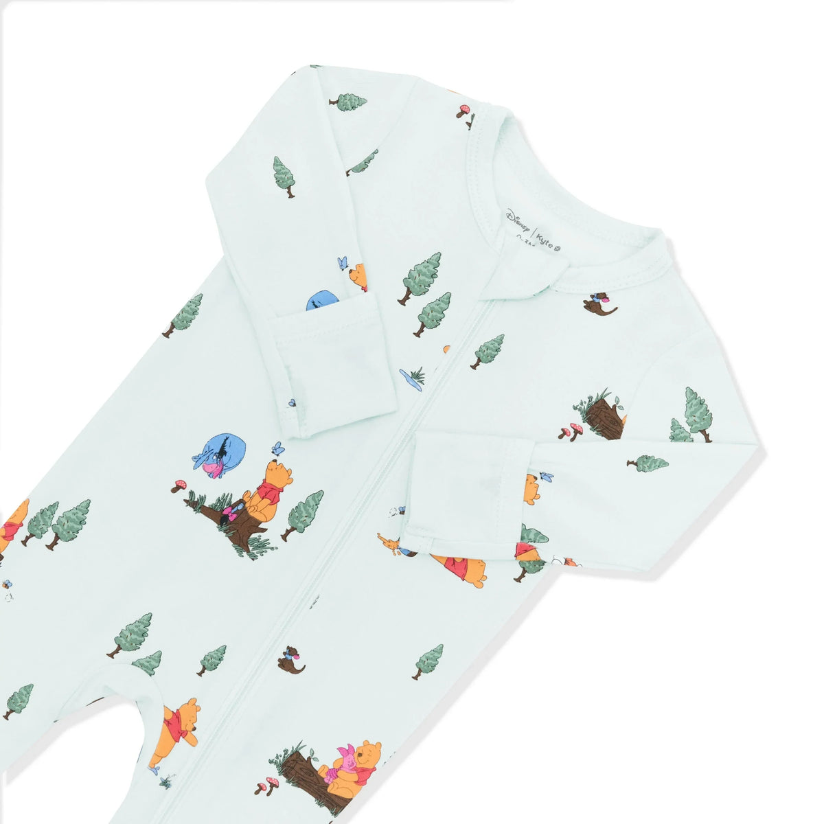 Zippered Footie in Winnie the Pooh Hundred Acre Wood