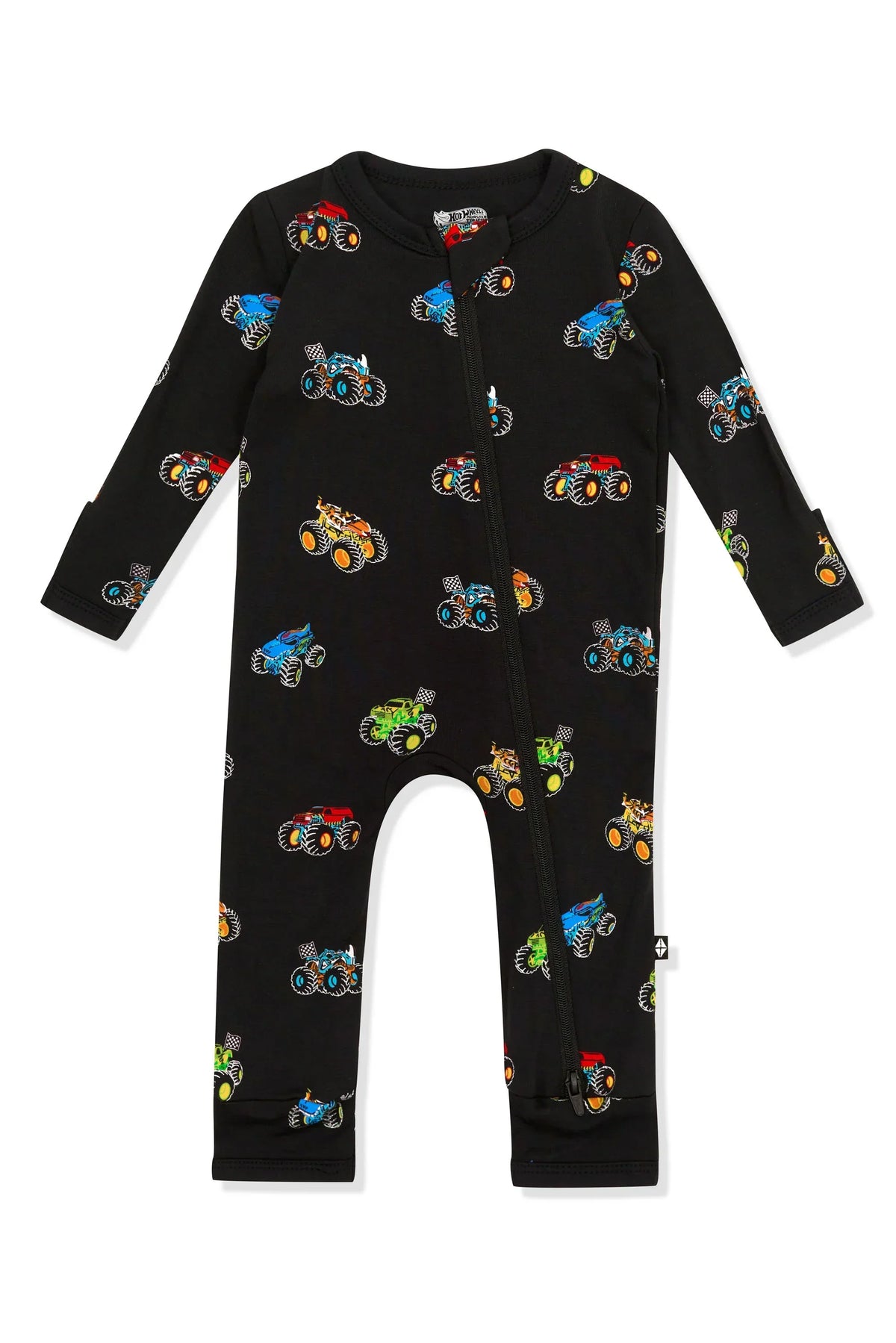 Zippered Romper in Monster Truck