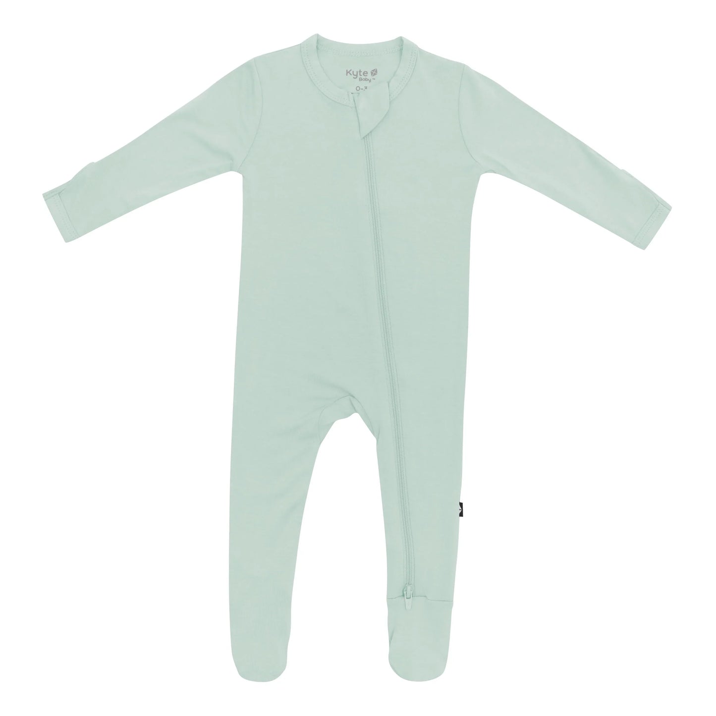Zippered Footie in Sage