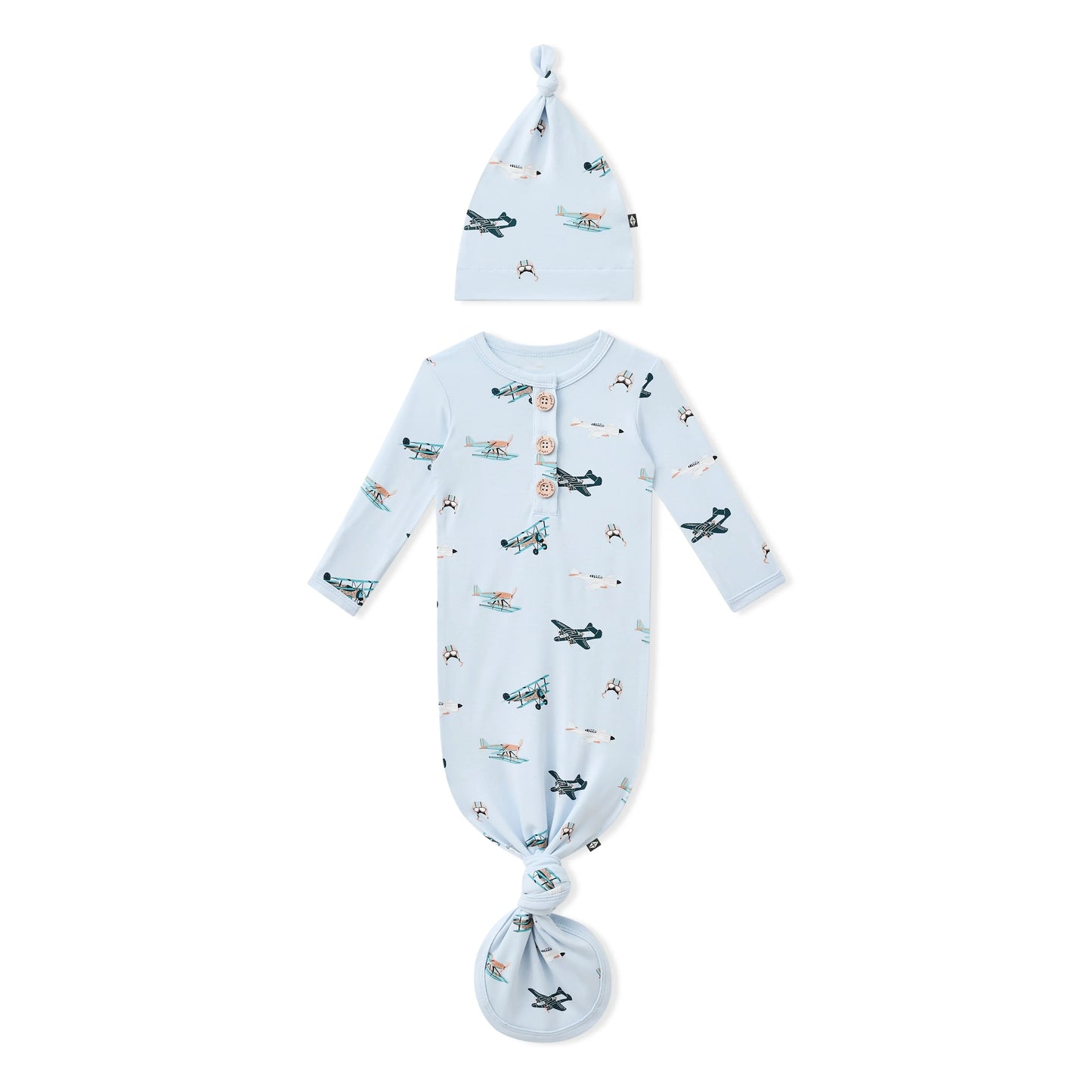 Knotted Gown with Hat Set in Take Off