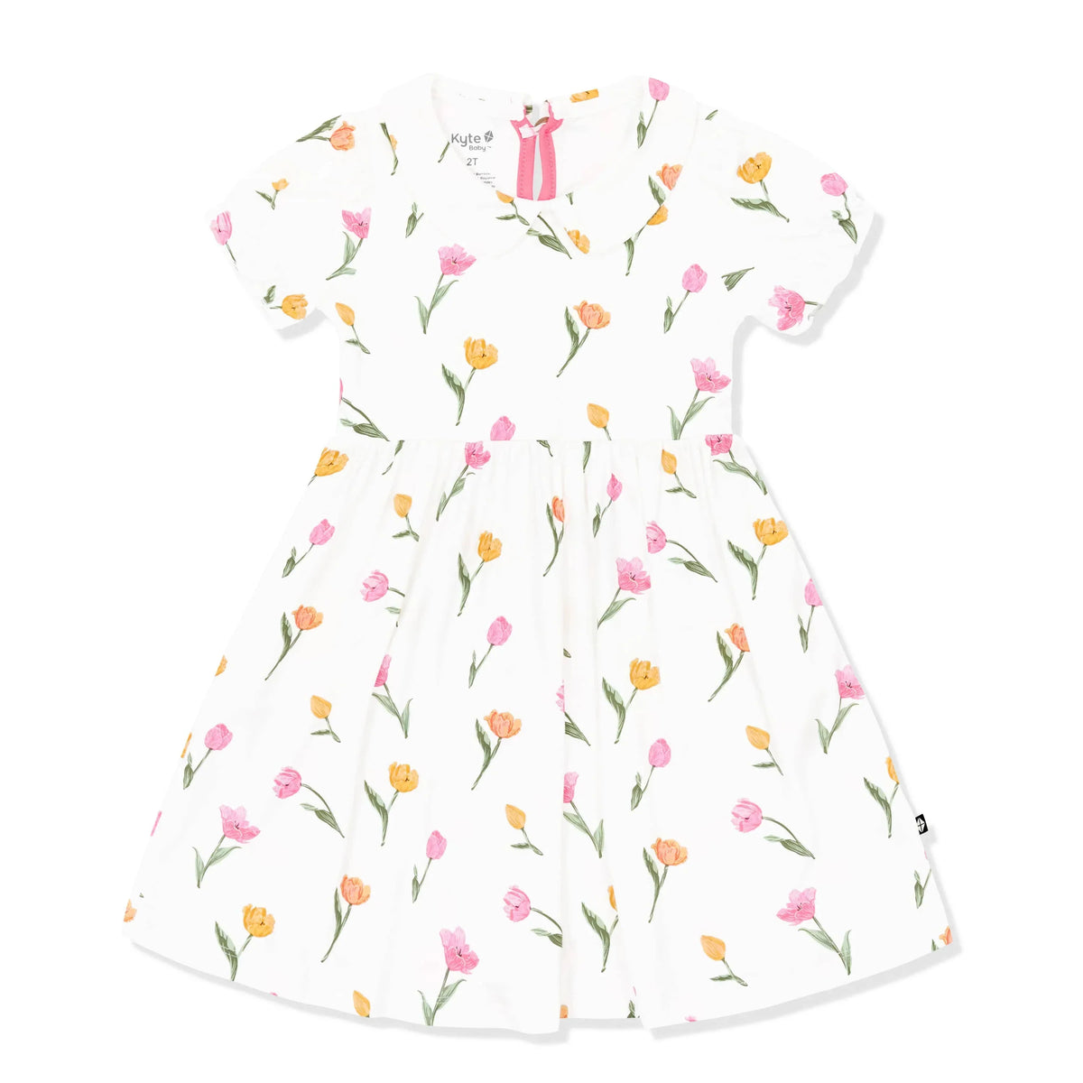 Peter Pan Collar Dress in Tulip