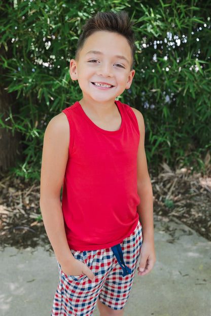 Toddler Tank Top in Cardinal