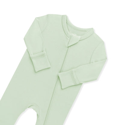Zippered Romper in Basil