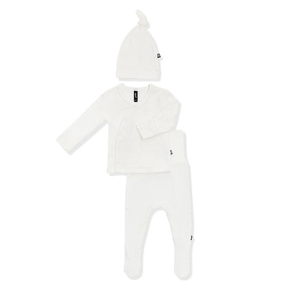 Pointelle Take Me Home Set with Cap in Cloud