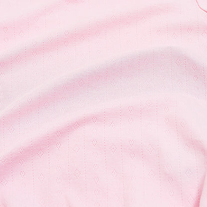 Pointelle Bodysuit Dress in Sakura