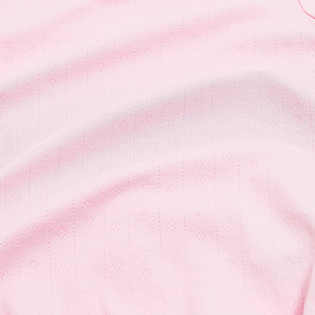 Pointelle Short Sleeve Set in Sakura