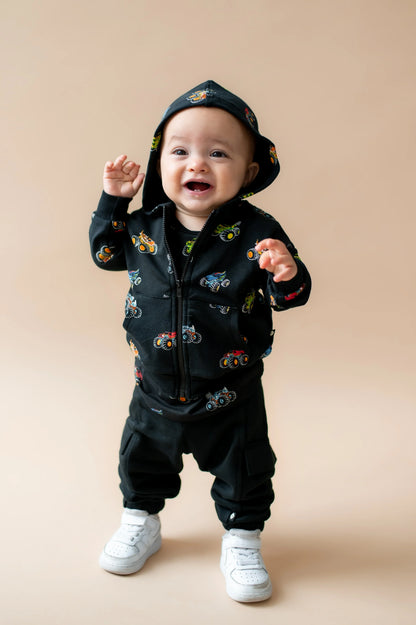 Zip-Up Hoodie in Monster Truck