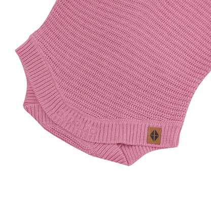 Chunky Knit Romper in Apple Blossom