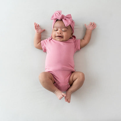 Knotted Bow Headband in Apple Blossom