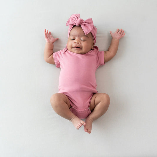 Knotted Bow Headband in Apple Blossom