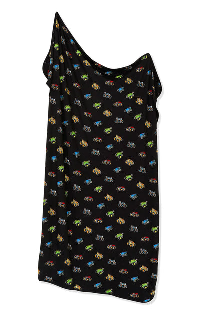 Swaddle Blanket in Monster Truck