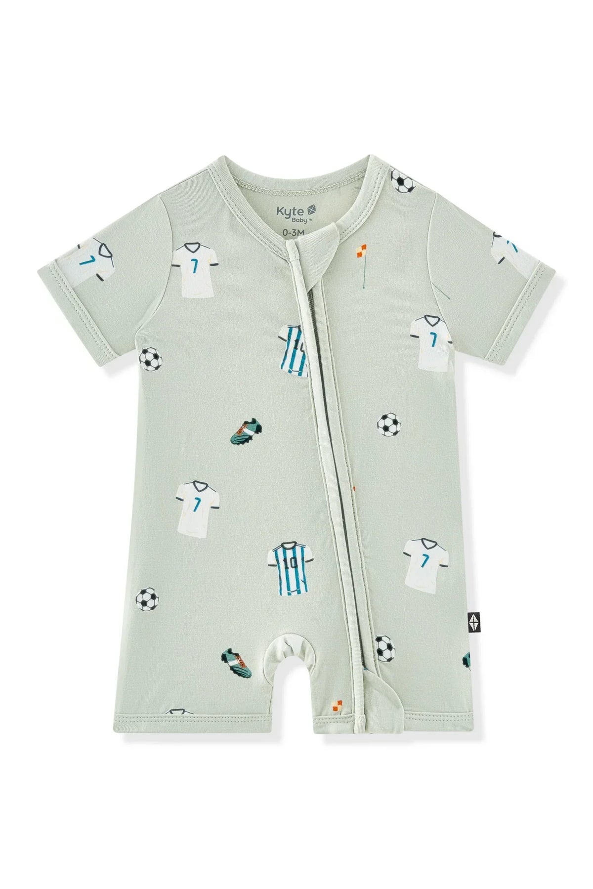 Zipper Shortall Romper in Soccer
