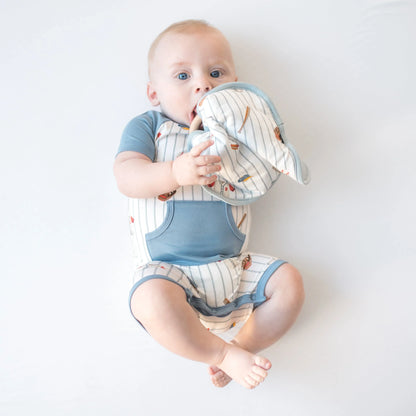 Lovey in Home Run with Removable Wooden Teething Ring