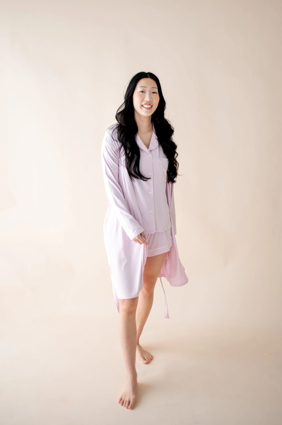 Women's Lounge Robe in Thistle