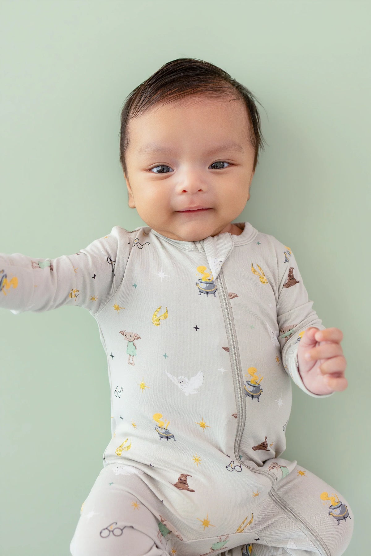 Zippered Romper in Starry Icon