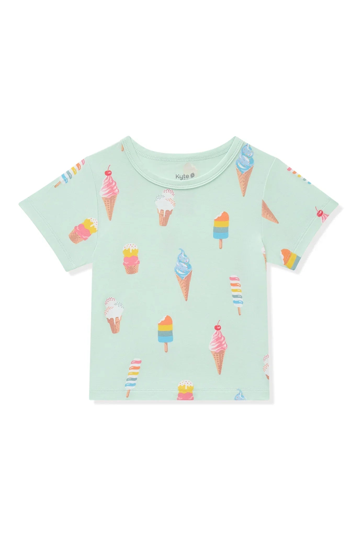 Toddler Basic Tee in Mint Ice Cream