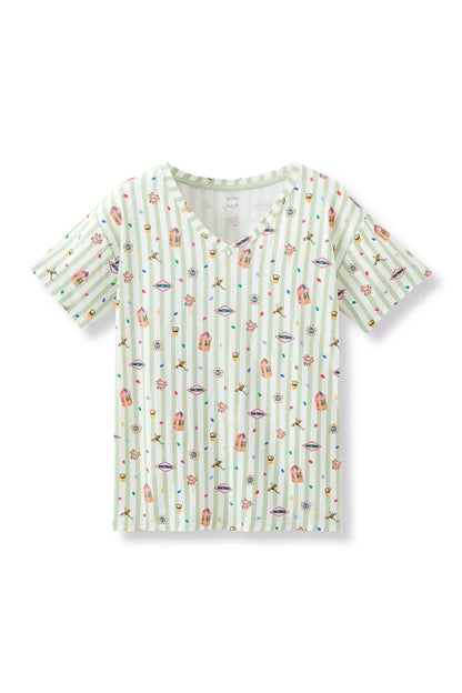 Women's Relaxed Fit V-Neck in Honeydukes