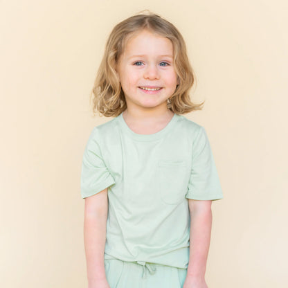Toddler Crew Neck Tee in Basil