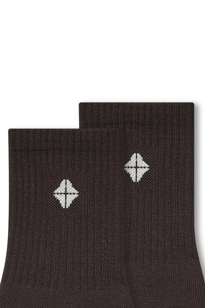 Adult Crew Socks in Espresso