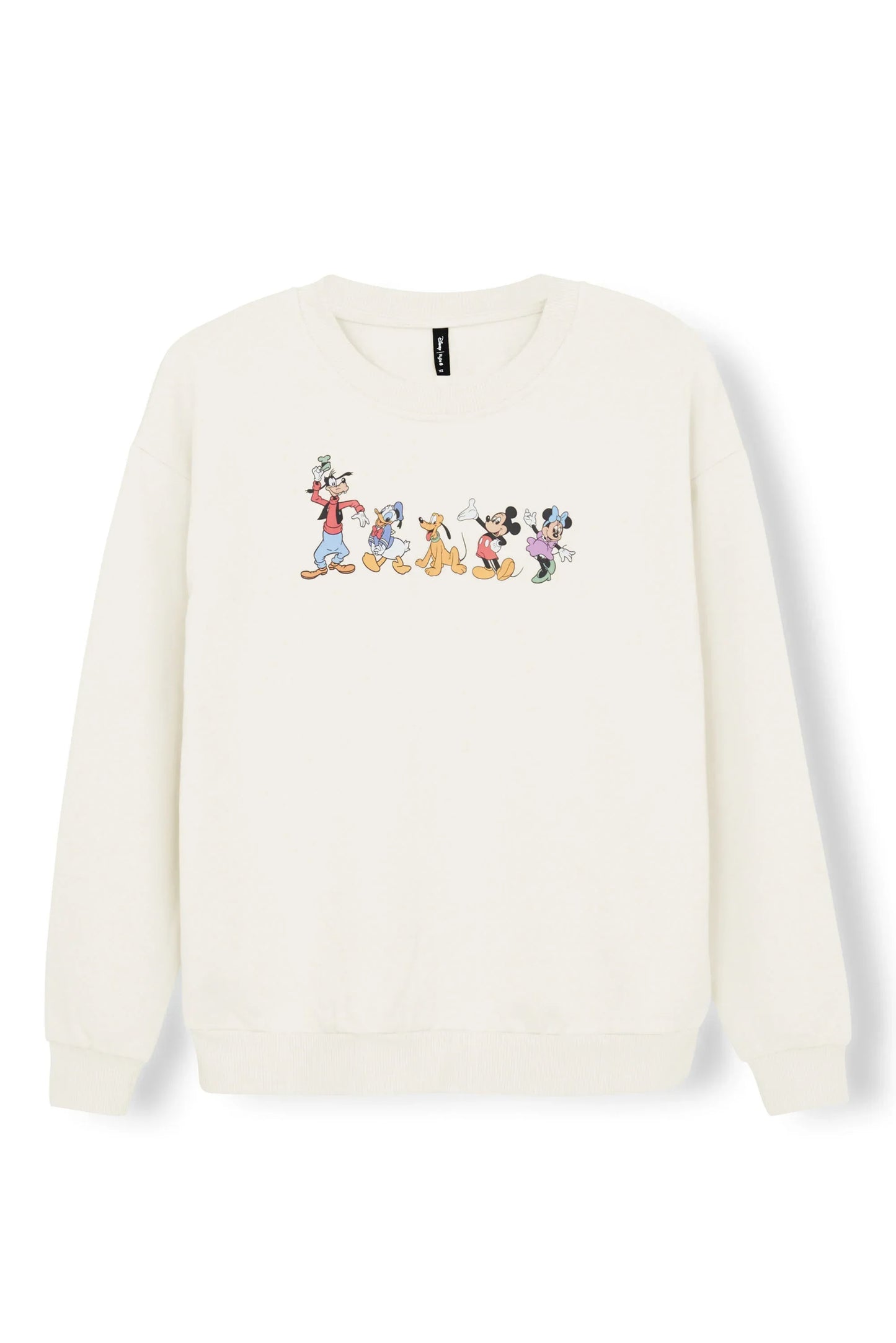 Women's Sweatshirt in Mickey and Friends on Ecru