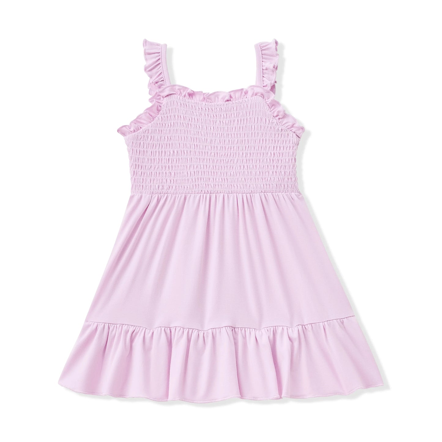 Smocked Dress in Thistle