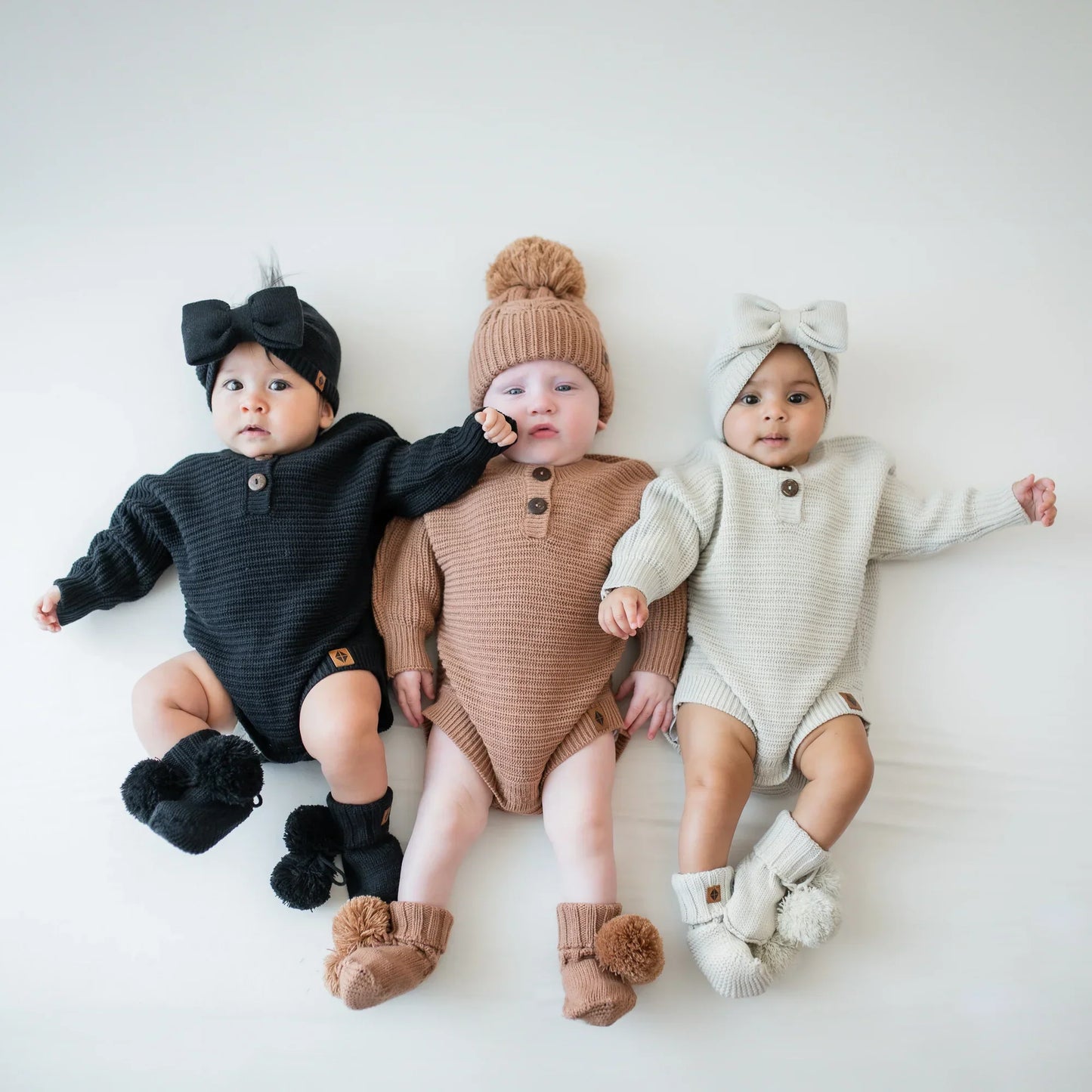 Chunky Knit Romper in Latte