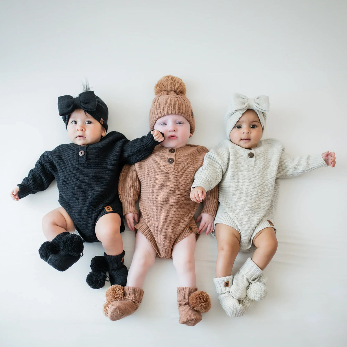 Chunky Knit Romper in Midnight
