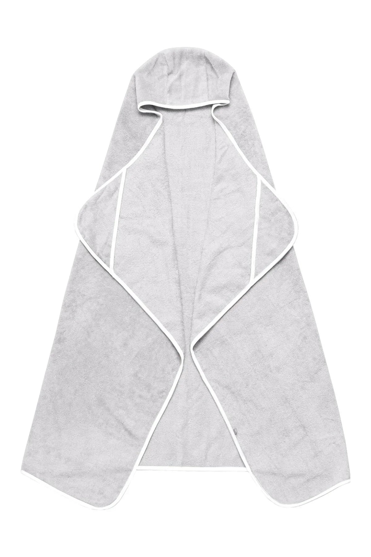 Toddler Hooded Bath Towel in Storm with Cloud Trim