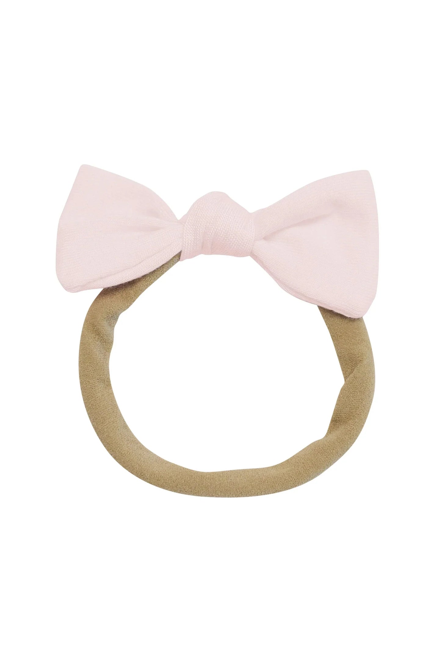 Tiny Nylon Bow in Blush