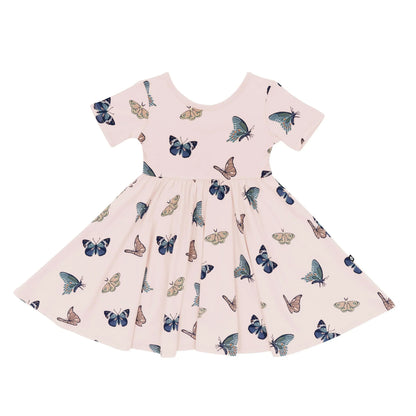 Twirl Dress in Blush Butterfly