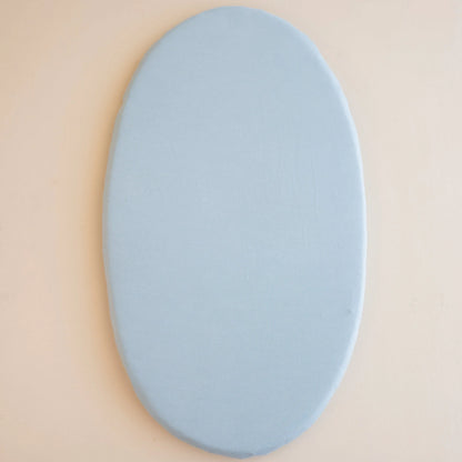 Oval Bassinet Sheet in Fog