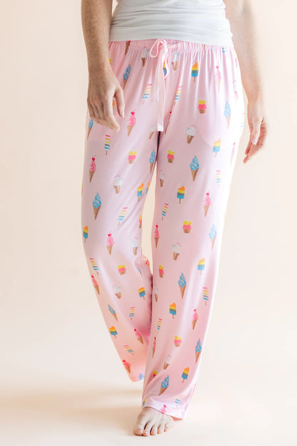 Women's Lounge Pants in Sakura Ice Cream