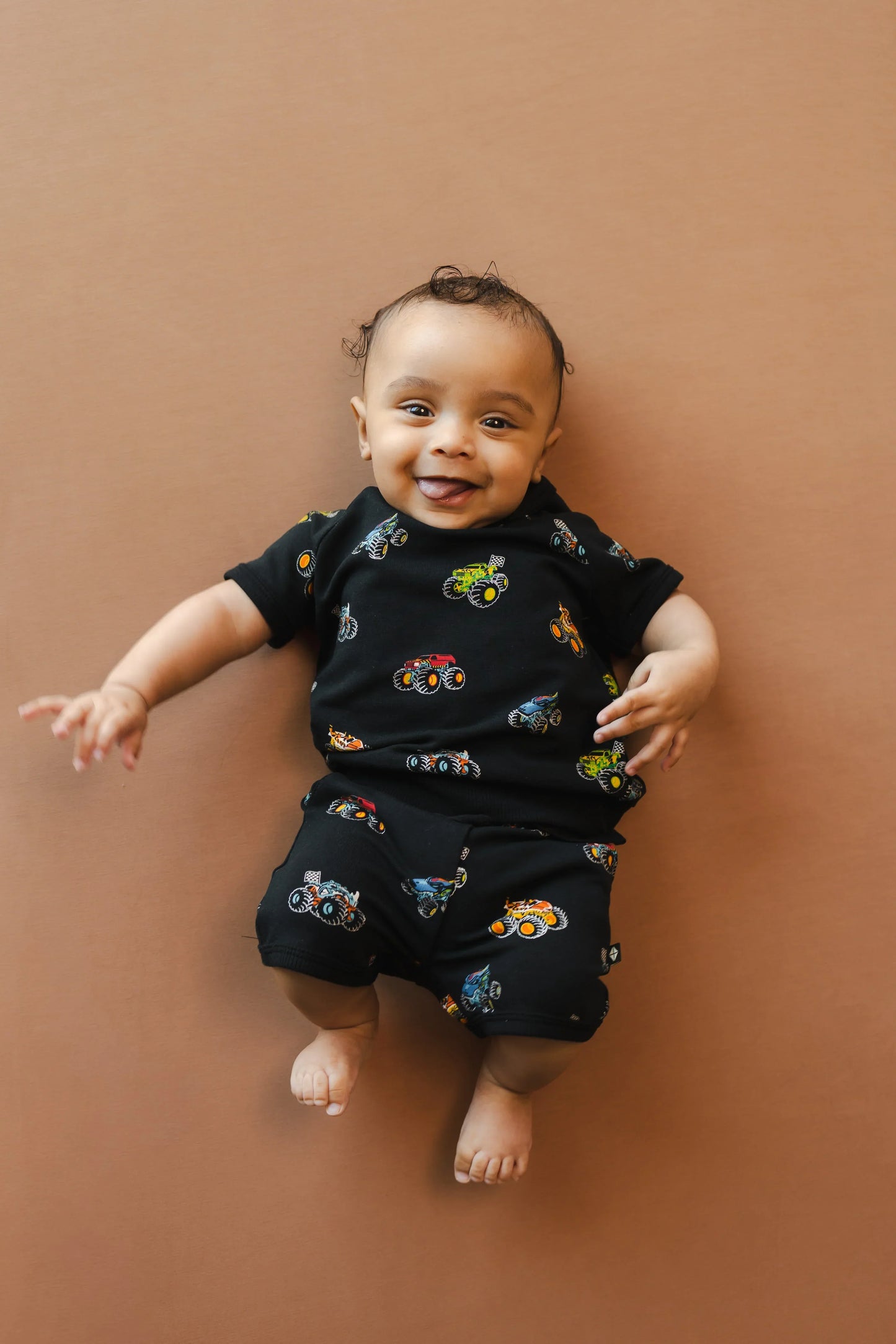 Short Sleeve Jogger Set in Monster Truck