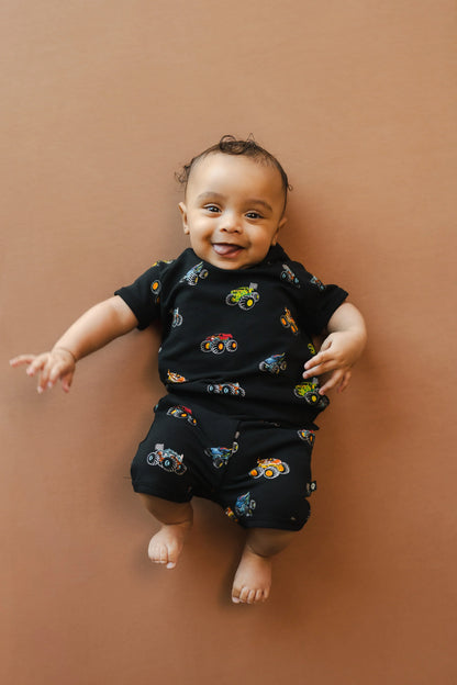 Short Sleeve Jogger Set in Monster Truck