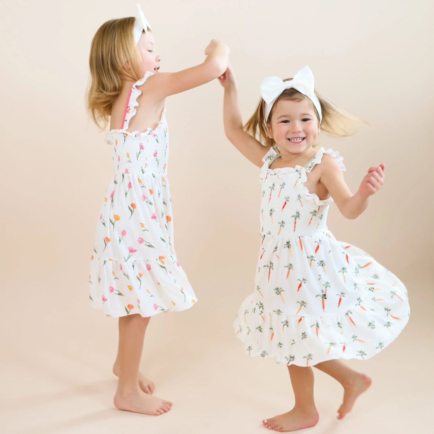 Smocked Dress in Tulip