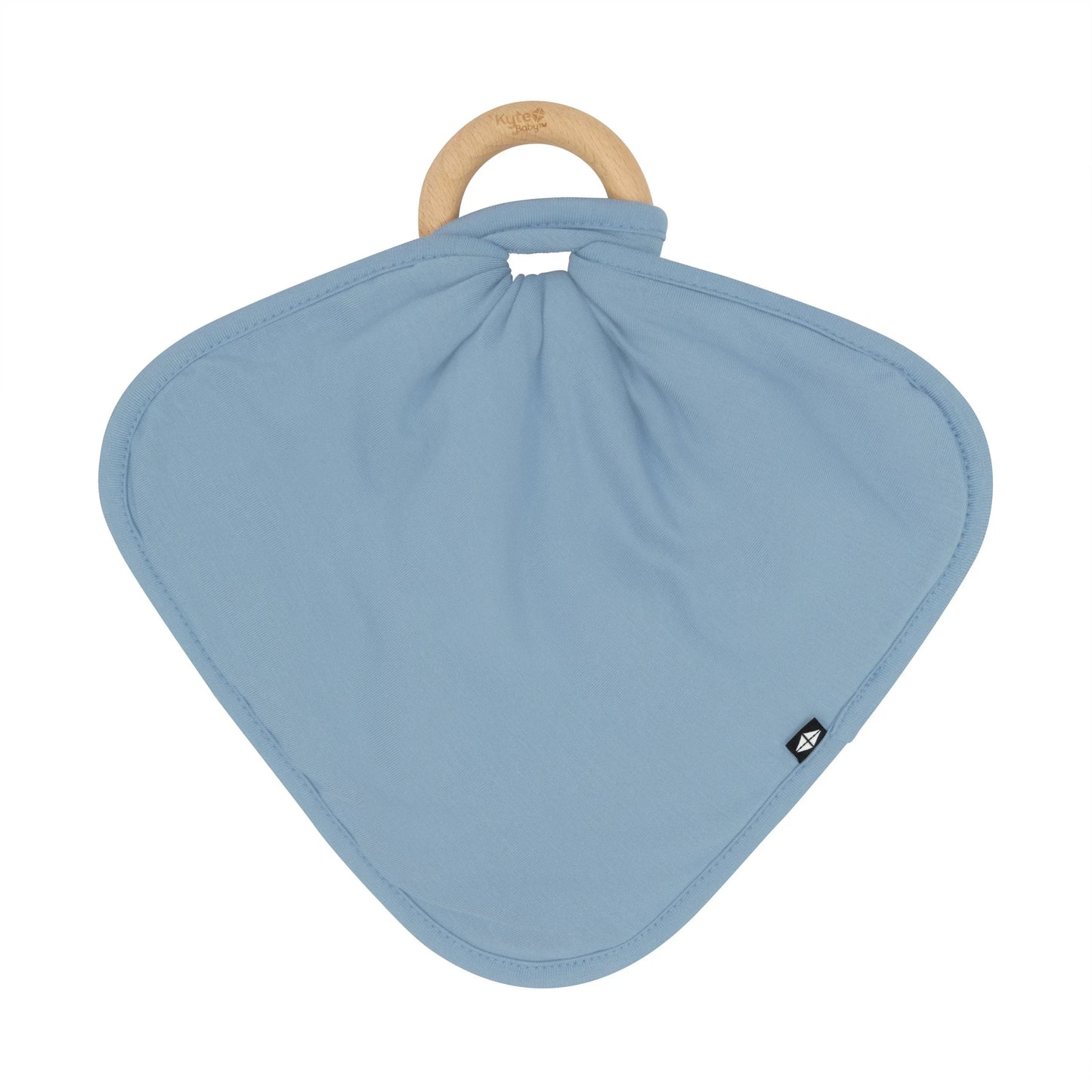 Lovey in Slate with Removable Wooden Teething Ring