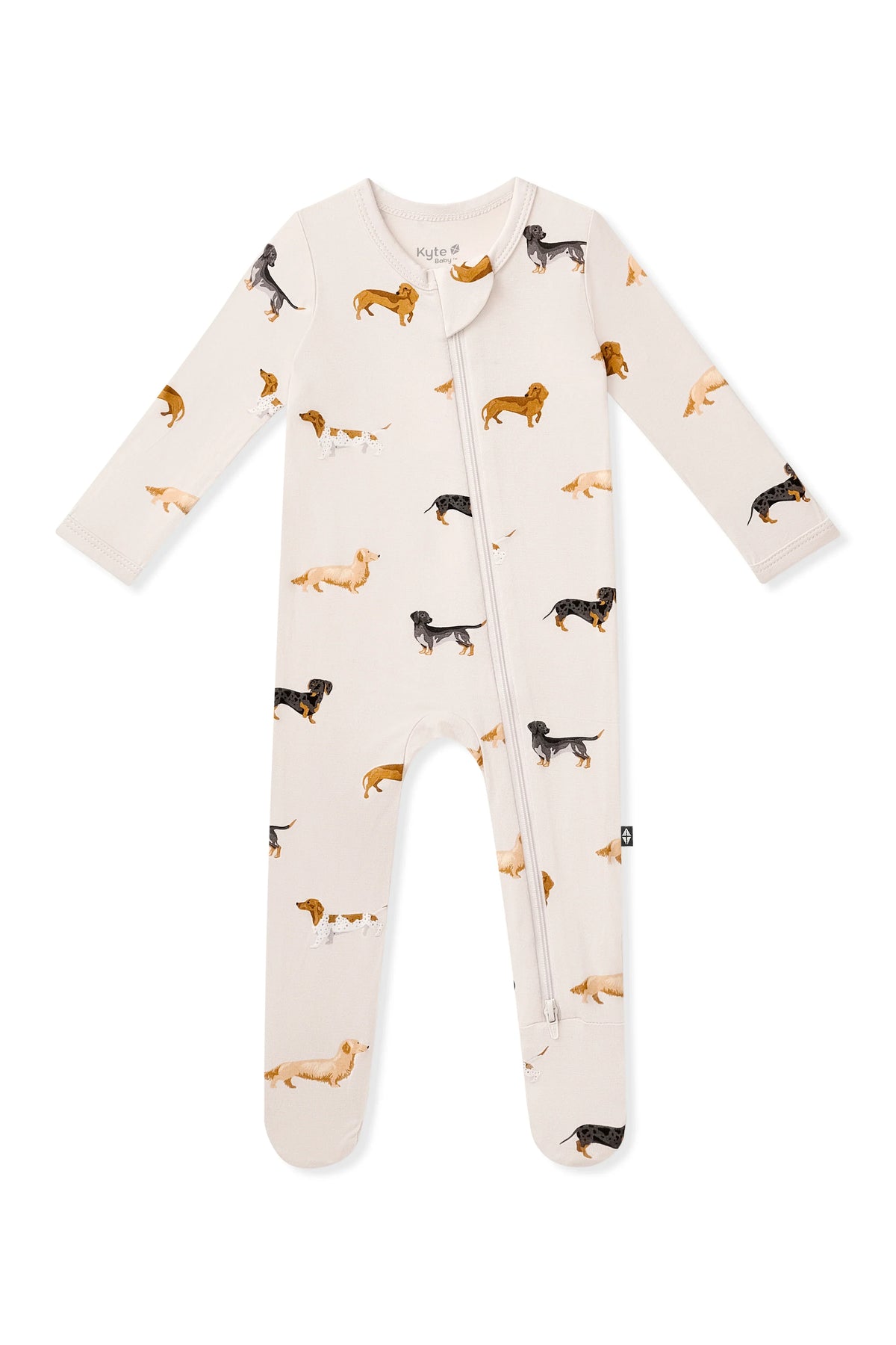 Zippered Footie in Dachshund