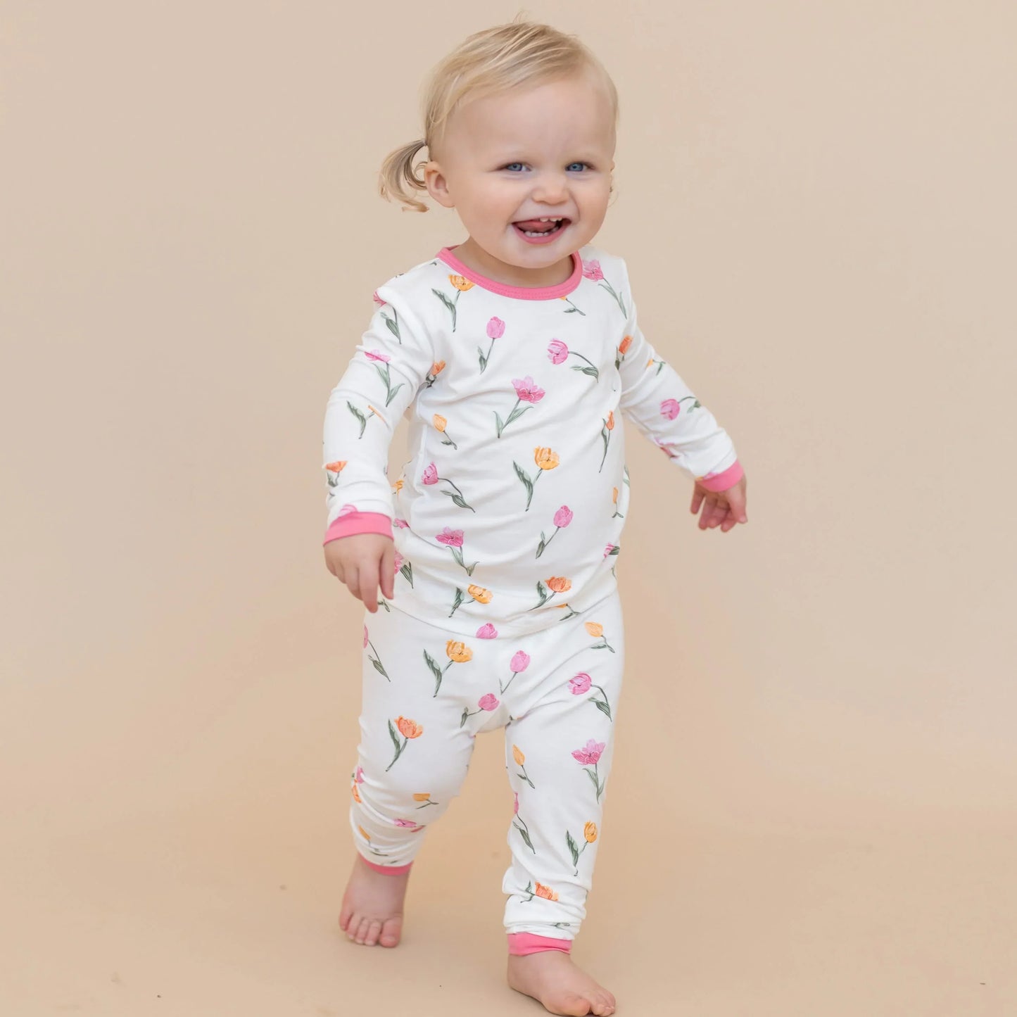 Long Sleeve Pajamas in Tulip