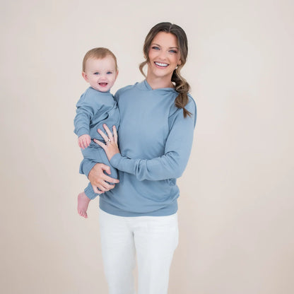 Women's French Terry Nursing Hoodie in Slate