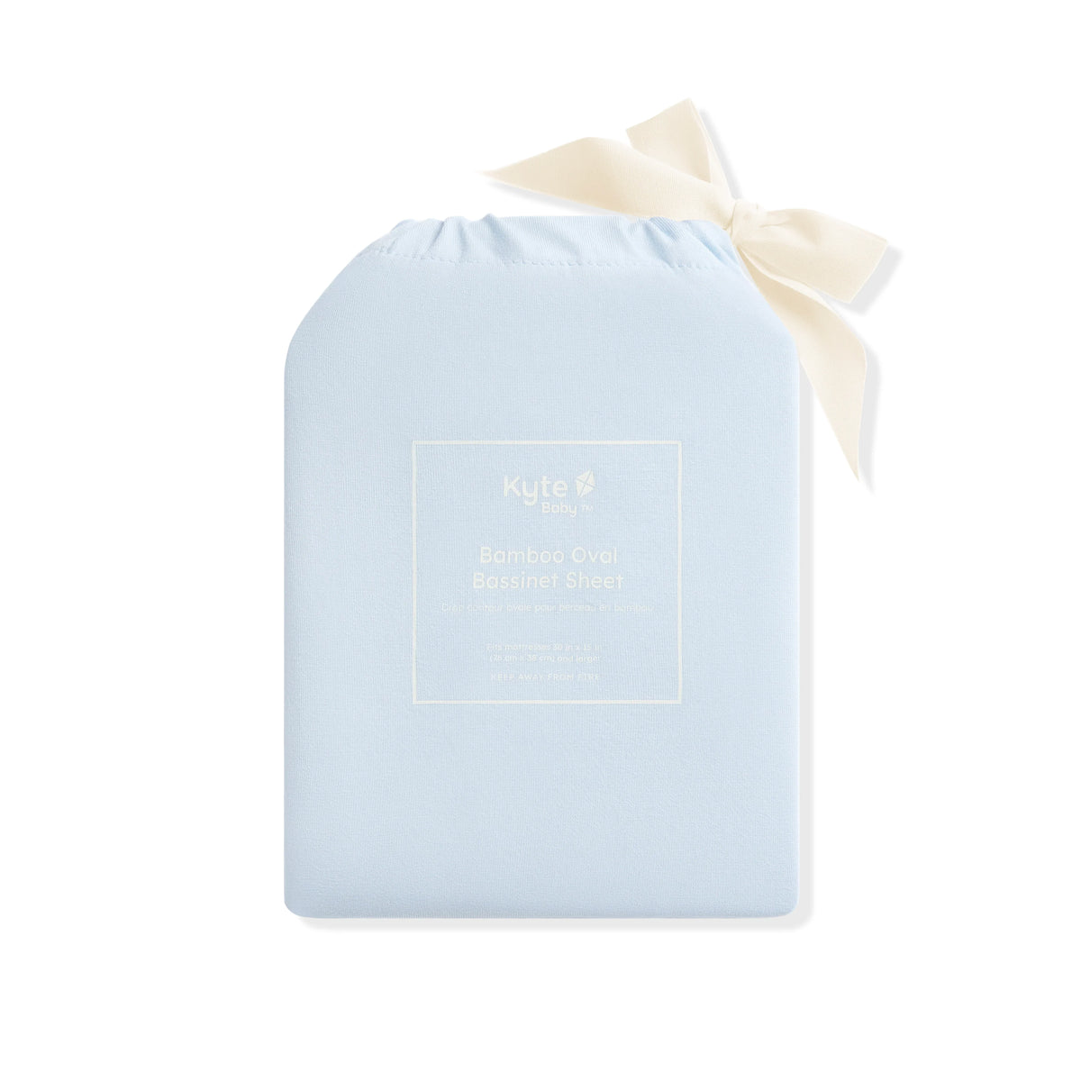 Oval Bassinet Sheet in Breeze