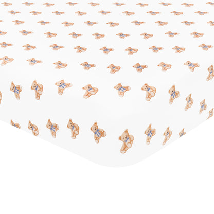 Mini Crib Sheet in Teddy Bear