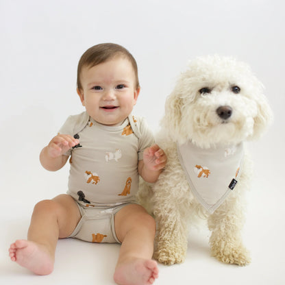 Bodysuit in Fluffy Dog