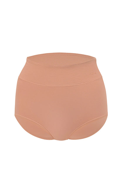 Women's High-Waisted Brief in Latte