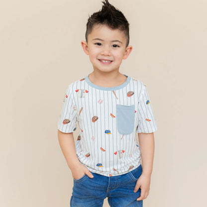Toddler Crew Neck Tee in Home Run