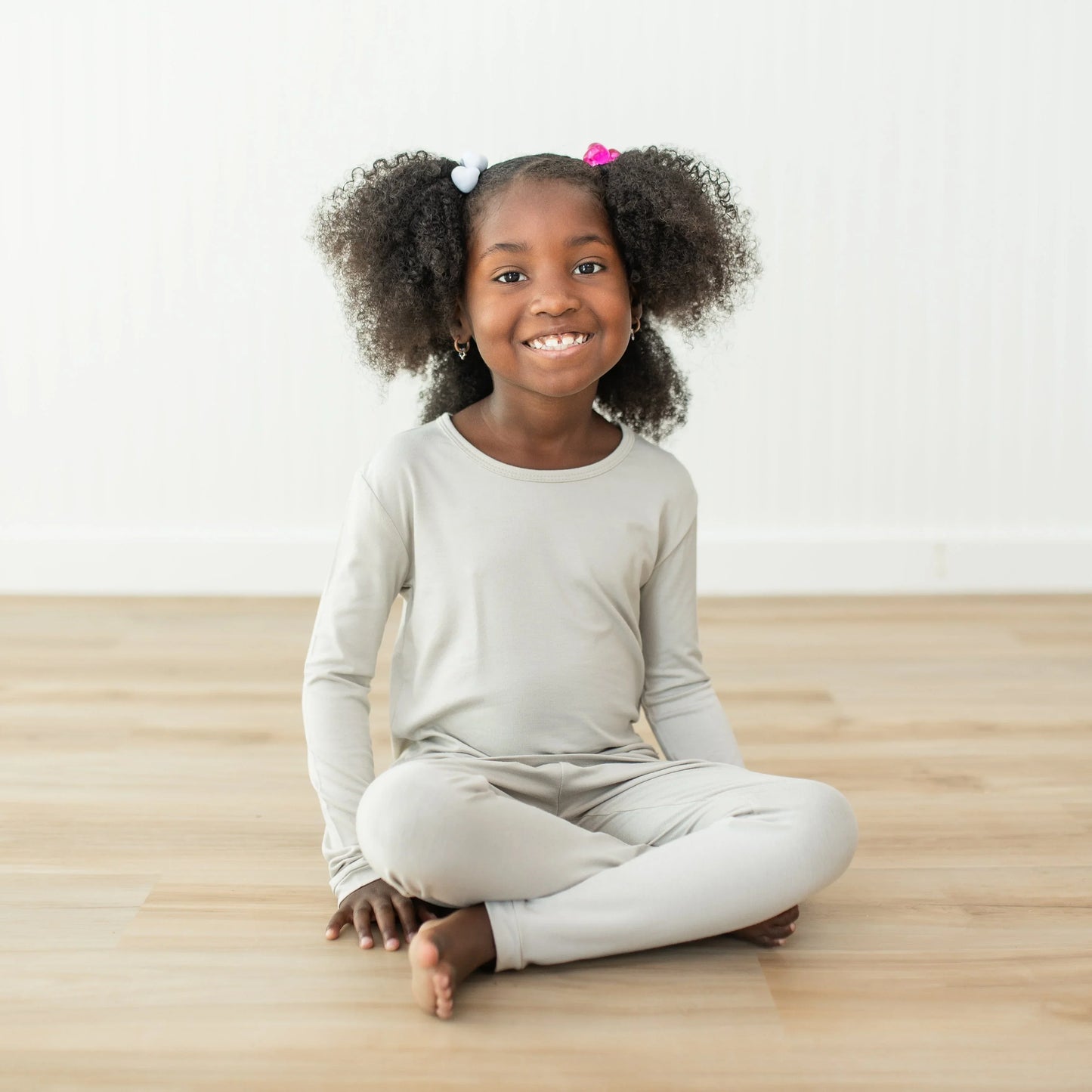 Long Sleeve Pajamas in Oat