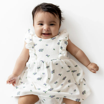 Pointelle Bodysuit Dress in Spray Rose