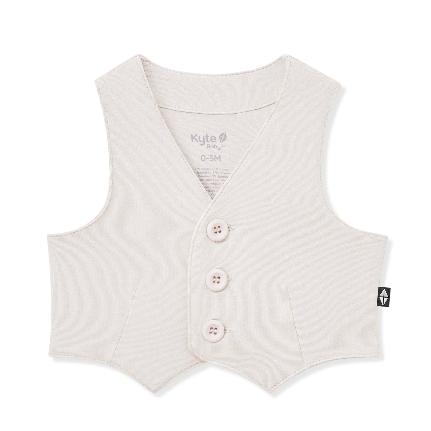Tuxedo Vest in Oat